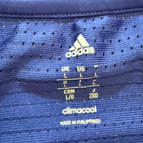 Men’s Adidas Blue Dri Fit Athletic T-shirt Size Large - Picture 4 of 6